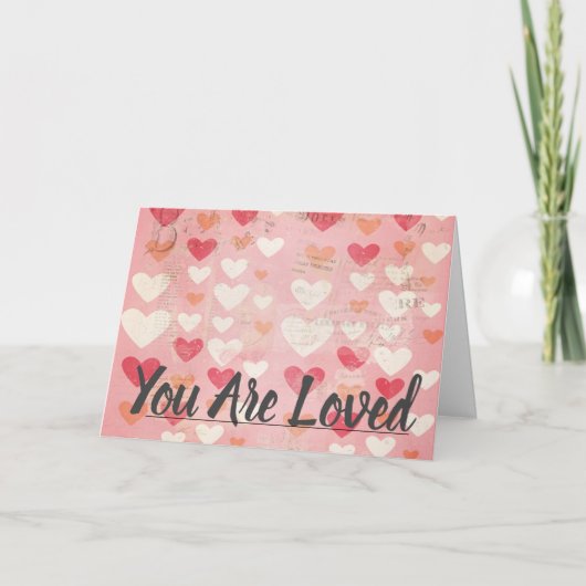 Christelijke 'Je wordt bemind' kaart (Voorkant)