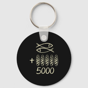 Christelijke jesus 2 vissen 5 broden voedt 5000 ma sleutelhanger