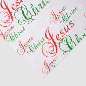 Christelijke Jesus Christ Christmas Tissue Paper Tissuepapier (Detail)
