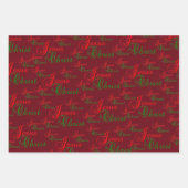 Christelijke JESUS CHRIST Kerstmis Inpakpapier Vel (Voorkant 2)