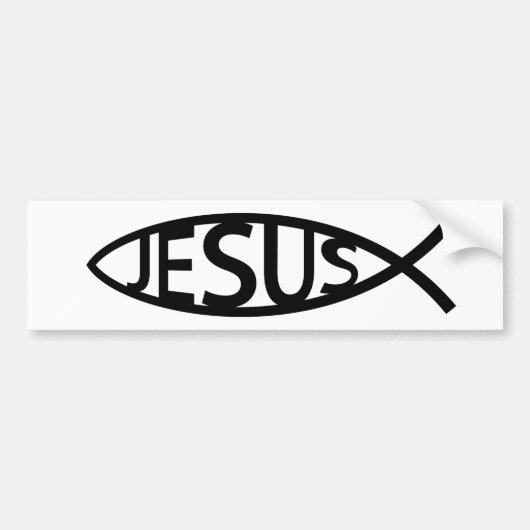 CHRISTELIJKE JESUS FISH STICKER (Voorkant)