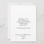 Christelijke JESUS IS DE REDEN VOOR Kerstmis Feestdagenkaart (Achterkant)