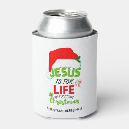 Christelijke JESUS IS NIET alleen voor Kerstmis ma Blikjeskoeler
