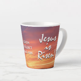 Christelijke JESUS IS RISEN Pasen Latte Mok