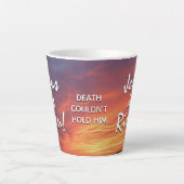 Christelijke JESUS IS RISEN Pasen Latte Mok (Voorkant)