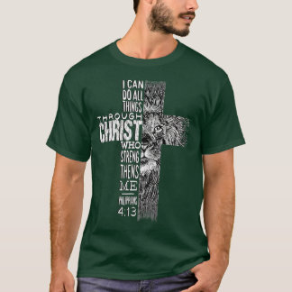 Christelijke Jesus Lion uit Tribe Judah Cross Lion T-shirt