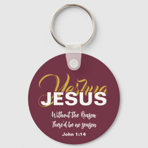 Christelijke JESUS REASON SEASON Kerstmis Sleutelhanger