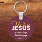 Christelijke JESUS REASON SEASON Kerstmis Sleutelhanger (Voorkant)