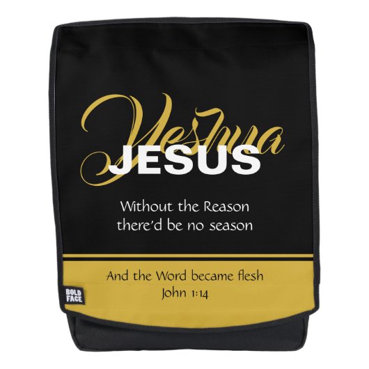Christelijke JESUS YESHUA Rugtassen (Voorkant)