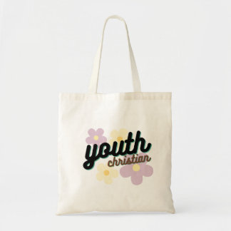 Christelijke Jeugd Bloem Canvas tas