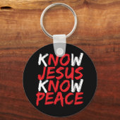 Christelijke Jezus Bijbelse Schrift kent Jezus K Sleutelhanger (Voorkant)