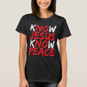 Christelijke Jezus Bijbelse Schrift kent Jezus K T-shirt