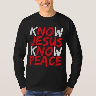 Christelijke Jezus Bijbelse Schrift kent Jezus K T-shirt