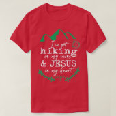 Christelijke Jezus buiten Hiker Mannen Vrouwen Gif T-shirt (Design voorkant)