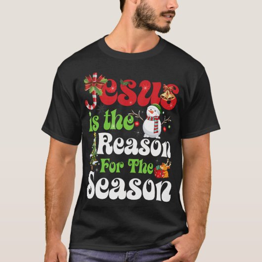 Christelijke Jezus De reden waarom kerststinkend g T-shirt (Voorkant)