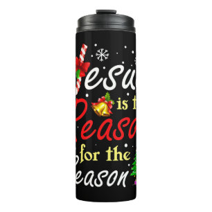 Christelijke Jezus De reden waarom kerststinkend g Thermosbeker