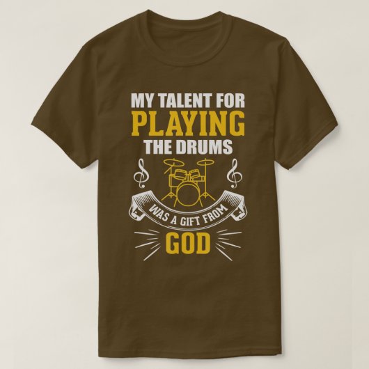 Christelijke Jezus Drummer Quote Gezegde Gift Mann T-shirt (Design voorkant)