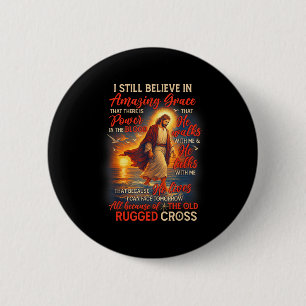 Christelijke Jezus God Liefhebber Ik Geloof Nog St Ronde Button 5,7 Cm