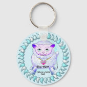 Christelijke Jezus houdt van jou Sleutelhanger (Voorkant)