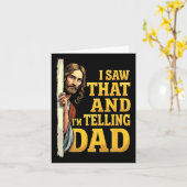 Christelijke Jezus Ik Zag Dat Ik Het Papa Vertel 1 Kaart (Gele Bloem)