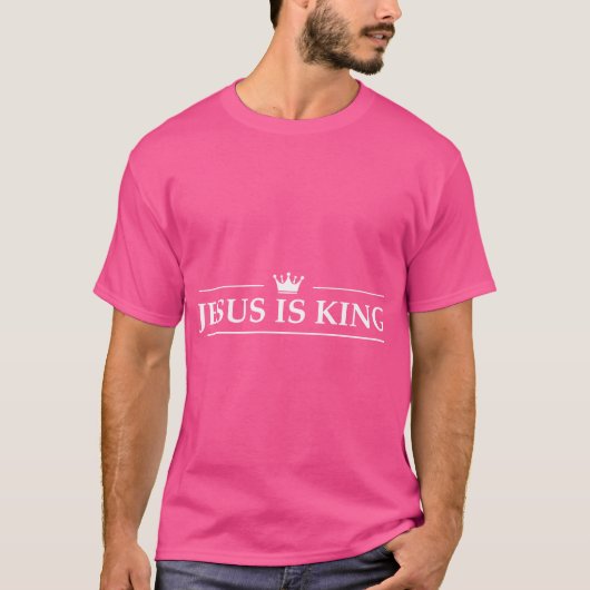 Christelijke Jezus is koning Design Crown T-shirt (Voorkant)