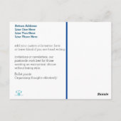 Christelijke Jezus is mijn Anker | Blauw-wit Briefkaart (Achterkant)