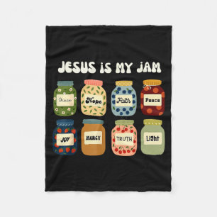 Christelijke Jezus Is Mijn Jam En Ik Ben Hier Om H Fleece Deken