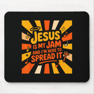 Christelijke Jezus Is Mijn Jam En Ik Ben Hier Om H Muismat