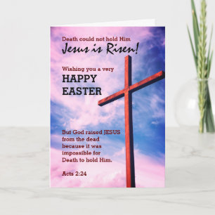 CHRISTELIJKE JEZUS IS VERREZEN FEESTDAGEN KAART
