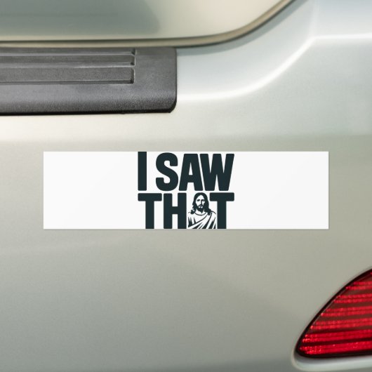 Christelijke Jezus kijkt naar je, Jezus, dat heb i Bumpersticker (Op auto)