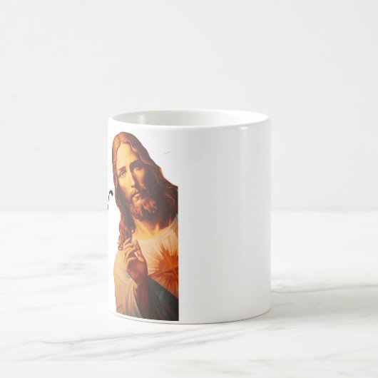 Christelijke Jezus kijkt naar je, Jezus, dat heb i Koffiemok (Center)