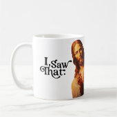 Christelijke Jezus kijkt naar je, Jezus, dat heb i Koffiemok (Links)