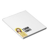 Christelijke Jezus kijkt naar je, Jezus, dat heb i Notitieblok (Schuin)
