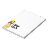 Christelijke Jezus kijkt naar je, Jezus, dat heb i Notitieblok (Linkerzijde)