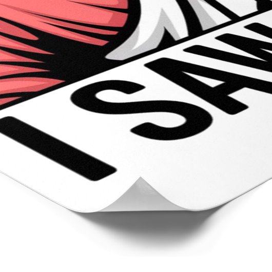 Christelijke Jezus kijkt naar je, Jezus, dat heb i Poster (Hoek)