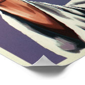 Christelijke Jezus kijkt naar je, Jezus, dat heb i Poster (Hoek)