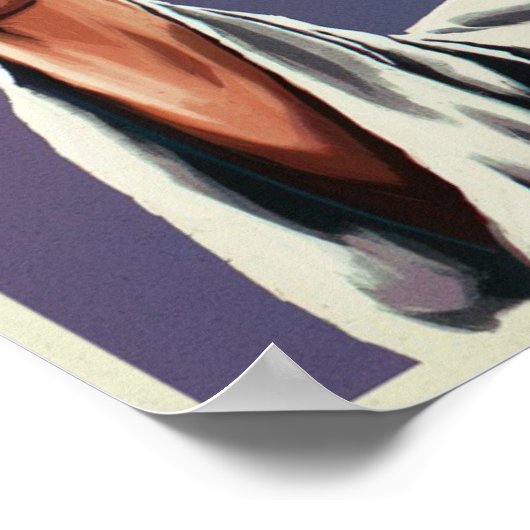 Christelijke Jezus kijkt naar je, Jezus, dat heb i Poster (Hoek)