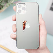 Christelijke Jezus kijkt naar je, Jezus, dat heb i Sticker (Telefoon)