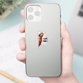 Christelijke Jezus kijkt naar je, Jezus, dat heb i Sticker (Telefoon)