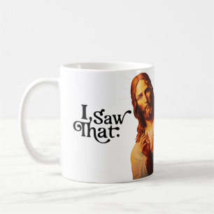 Christelijke Jezus kijkt naar je, Jezus heb ik gez Koffiemok
