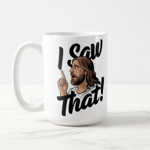 Christelijke Jezus kijkt naar je, Jezus heb ik gez Koffiemok