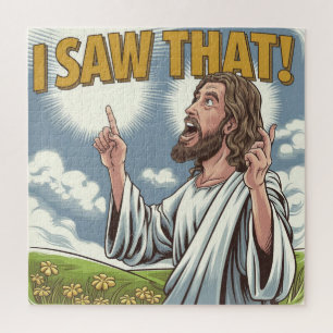 Christelijke Jezus kijkt naar je, Jezus zag dat Legpuzzel
