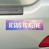 Christelijke Jezus leeft Bumpersticker (Op auto)