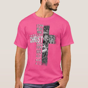 Christelijke Jezus Lon uit Tribe Judah Cross Lion T-shirt