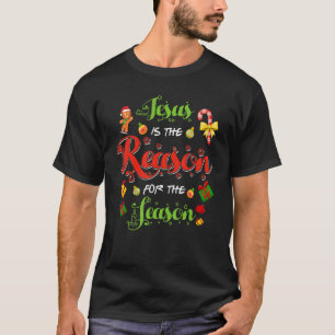 Christelijke Jezus Reason Seizoen Kerstmis stoppen T-shirt