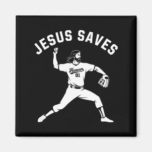 Christelijke Jezus Redt Honkbal Tcher - Hemel 01 S Magneet