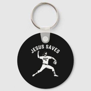 Christelijke Jezus Redt Honkbal Tcher - Hemel 01 S Sleutelhanger