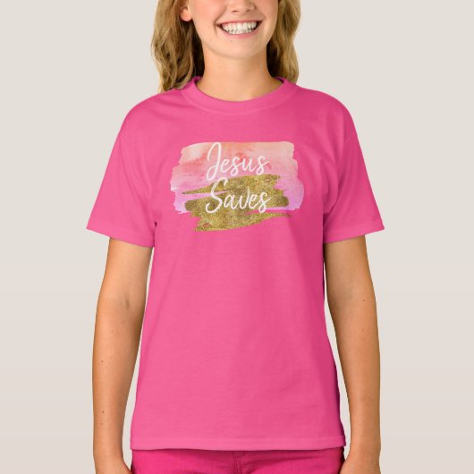 Christelijke Jezus redt T-Shirt (Voorkant)