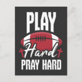 Christelijke Jezus Sport, speler van het Amerikaan Briefkaart (Voorkant)