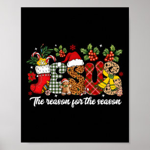 Christelijke Jezus The Reason Xmas Holiday Seizoen Poster